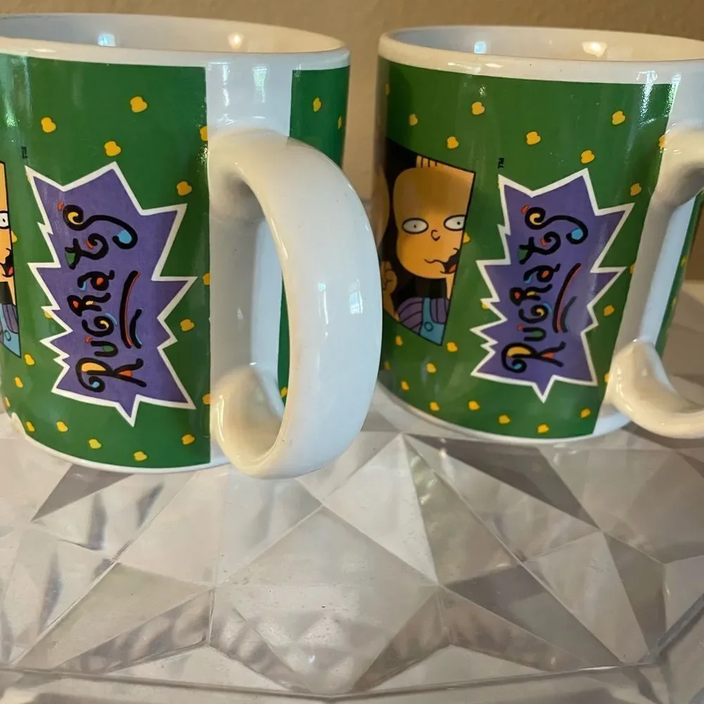 Nickelodeon 1997 Rug Rats Coffee Cups set of 2!
